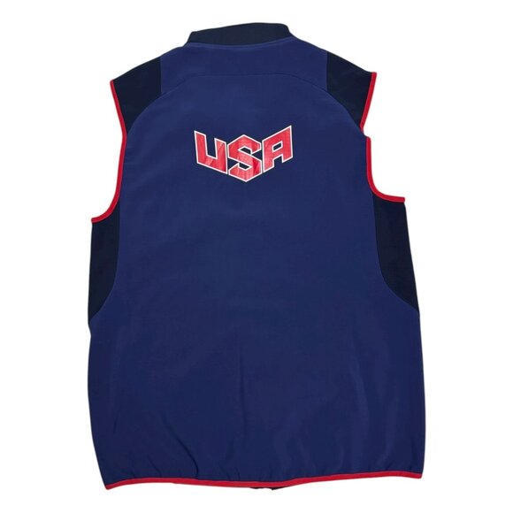NIKE TEAM USA Olympics Windbreaker Shell Sports Running Vest Mens Medium - Picture 2 of 6